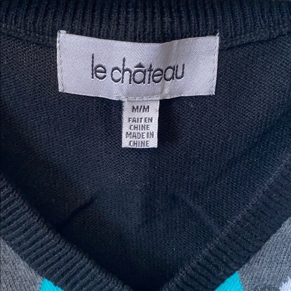 Sweater Vest with Diamond Plaid Design - Picture 3 of 6